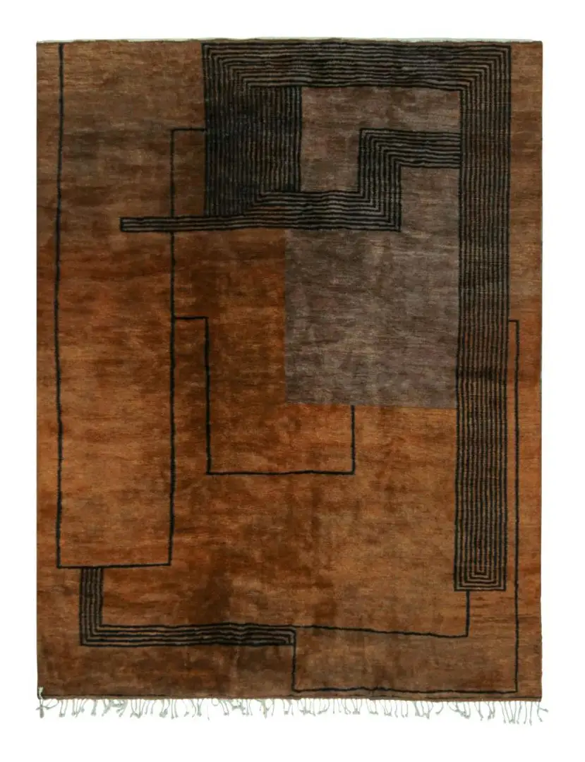 UMBER CODE II - Handmade Moroccan Beni Ouarain rug